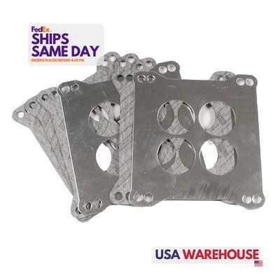 Junta Mr 97, Kit Aluminio Natural Carb. Disipador 4-Bbl. 1/4 pulgada de grosor - 4 agujeros  Foto 1 de 4