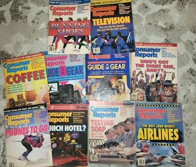 Consumer Reports Magazine Lot of 10 1990s Best Buy New Cars Products Vintage VG - Image 1 of 4