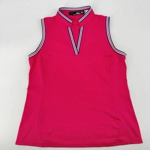 Débardeur de golf RLX Ralph Lauren femme taille moyenne coupe ajustée vêtements de sport rose - Photo 1/7