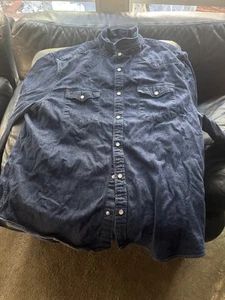 Levis Marke XXL Standard Fit Heavy Jeanshemd Blau Denim Studio Garderobe Sale - Bild 1 von 3