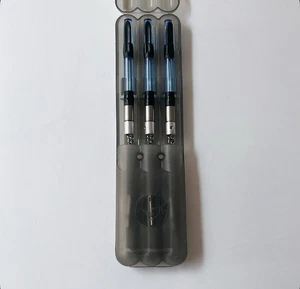 3 Korda MK2 Stow Indicator Bobbins Blue + Stowaway Case | Carp Fishing Hanger - Picture 1 of 4