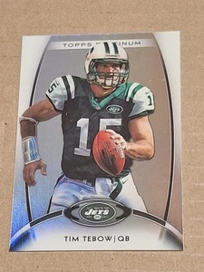 2012 TIM TEBOW TOPPS PLATINUM NFL CARD #15 NY JETS FLORIDA GATORS DENVER BRONCOS - Foto 1 di 2