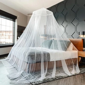 Mosquito Netting for Bed, Extra Large Mosquito Net, Bed Net Covers Single to ... - Picture 1 of 8