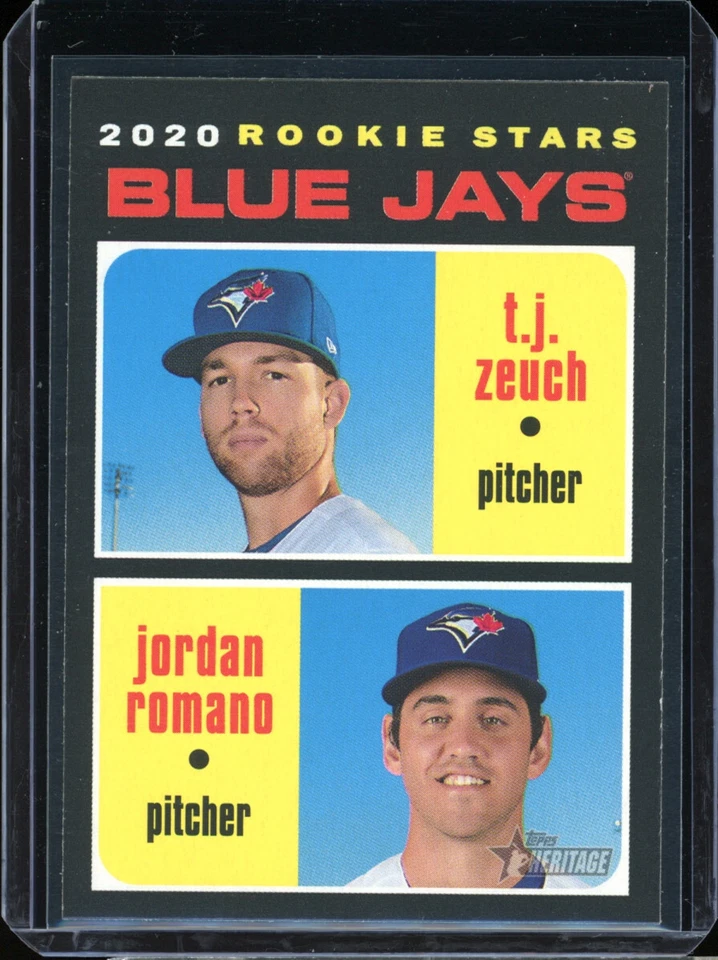 2020 Topps “heritage” JORDAN ROMANO rc — his only rookie card - Image 1 of 2