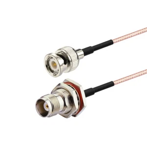 Cable coleta adaptador RF mamparo hembra TNC a enchufe BNC RG316 para antena WiFi - Imagen 1 de 3