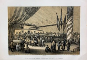 Commodore M. Perry US Navy Powhatan Japan Dinner Geschütz Hayashi Akira Offizier - Bild 1 von 1