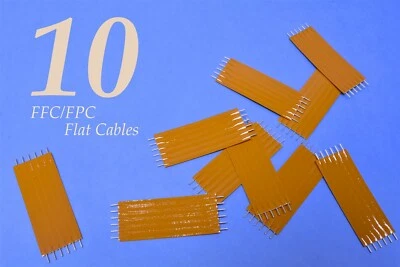 10 (Diez) Cables FFC FPC de paso Tyco de 0,1" (2,54 mm) 1,75" 6 conductores Foto 1 de 3