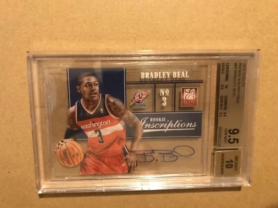 2012-13 Elite Rookie Inscriptions Rc Auto Bradley Beal BGS 9.5 HIGH SUBS Sp RARE - Image 1 of 4