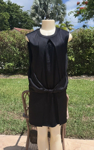 ABITO CASUAL SMANICATO ALEXANDER WANG NERO DETTAGLIO NODO DAVANTI TAGLIA 10