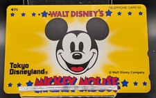 Telephone Card Japanese Tokyo Disneyland Mickey Mouse Used Anime #43