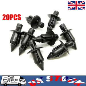 20PCS Plastic Rivet Trim Clips for Bike 6mm for Honda Suzuki Kawasaki Yamaha GB - Picture 1 of 8