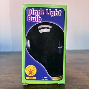 Black Light Halloween Party Bulb 75 Watts 120 Volt Rubies Glow Lightbulb 3783 - Picture 1 of 8