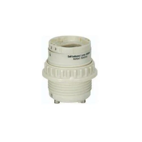 Satco Smooth Phenolic GU24 - 4-Pin CFL Socket with Ring - 801849 - Image 1 of 1