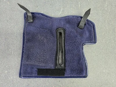 NICE USED ORIGINAL PORSCHE 911 964 MARINE BLUE CARPETED DRIVERS PEDAL FLOOR MAT - Image 1 of 4