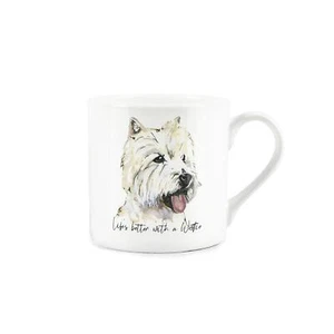 Westie Mug - West Highland Terrier Bone China Tea/Coffee Cup Gift for Dog Lovers - Picture 1 of 3