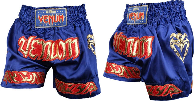 Pantalones Cortos de Lucha Venum "Tribal" Muay Thai MMA - Para Hombre L - Azul - Entrenamiento - NUEVO Foto 1 de 1