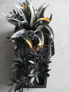Neu mit Etikett Ashland Halloween Dekor orange Aloe in 8" Sarg Kunstpflanzen ~ gruselig!! - Bild 1 von 1
