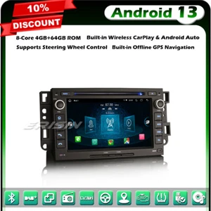 64GO Android 13 DVD Autoradio GPS Chevrolet Buick Enclave GMC HUMMER H2 DAB+Wifi - Imagen 1 de 24