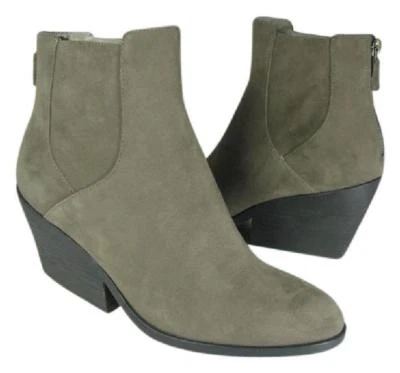 Eileen Fisher Mujer Botines Gris Sombra Gamuza Cuero Botines Peer Talla 7 Nuevo Foto 1 de 4