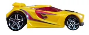 Hot Wheels Chicane Die Cast Toy Car Dark Yellow Red Blue Design Trick Track 2007 - Picture 1 of 5