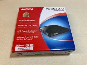 Buffalo Portable DVD DVSM-PC58U2VB USB Powered LED Power Indicator New in Box - Picture 1 of 7