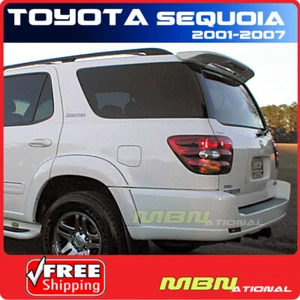 For 01-07 Toyota Sequoia Rear Roof Spoiler Color Match Painted ABS 1E3 GRAY MET - Bild 1 von 1