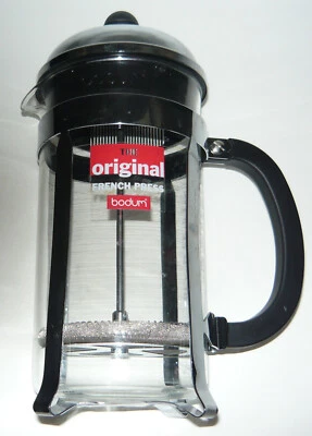 Bonjour Vidrio Borosilicato 8 tazas Prensa Francesa, Acero Inoxidable y Vidrio Foto 1 de 4