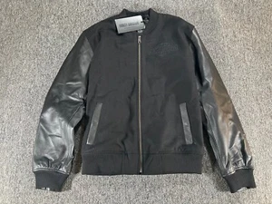Harley Davidson Jacket Mens Medium Leather Varsity Letterman Zip Up Coat - Picture 1 of 13