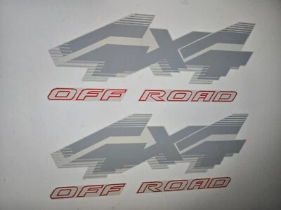 PAR DE CALCOMANÍAS "4x4 OFF ROAD" aptas para OBS 1992-1996 Ford F150, F250, F350 CALIDAD SUPERIOR Foto 1 de 4
