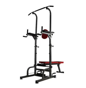Foldable Dip Tower Bar Chin Push Pull Up Stand Fitness Station Bench Gym Fitness - Picture 1 of 9