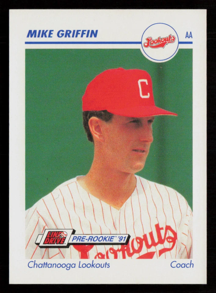 Mike Griffin 1991 Line Drive AA #175 Chattanooga Lookouts Baseball Card - Image 1 of 2