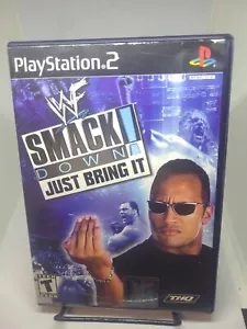 WWF SmackDown Just Bring It (Sony PlayStation 2, 2002) WWE PS2 No Manual - Picture 1 of 4