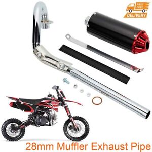28mm Exhaust Pipe Muffler for Honda CRF50 SSR Dirt Pit Bike ATV Quad 110cc 125cc