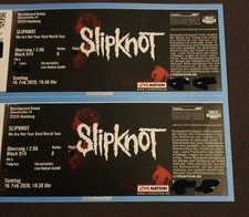 Slipknot Tickets Hamburg O14 Reihe 6 zwei Sitzplätze nebeneinander 2 Karten 