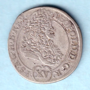 Hungary.  1693-KB 15 Krajczar..  Leo the Hogmouth..  Fine+ - Bild 1 von 2