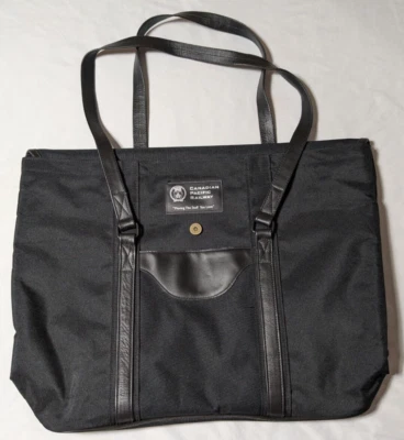 CANADIAN PACIFIC RAILWAY Black Large TOTE Bag EUC - Image 1 of 4