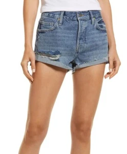 Frame Cuffed Cutoff Denim Shorts In Adrift Größe 26 - Bild 1 von 7