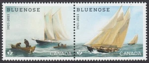 BLUENOSE SAILING SHIP, SAILBOAT 100th = Souvenir Sheet Pair MNH Canada 2021 - Bild 1 von 1