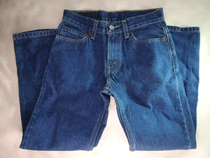 Levi Strauss 529 Boys 12 Low & Loose Fit Blue Denim Jeans Low Rise Straight Leg - Picture 1 of 2