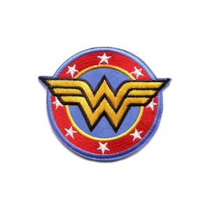 Wonder Woman Logo gestickt Bügelbild Patch DIY Applikation - Bild 1 von 2