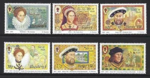 ISLA DE MAN 2003 EL FIN DEL REINADO TUDOR CONJUNTO DE 6 SIN MOLER COMO NUEVO - Imagen 1 de 1