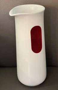 KAHLA FIVE SENSES CARAFE WHITE PORCELINE RED TOUCH VELVET 1 LITER MINT - Picture 1 of 5