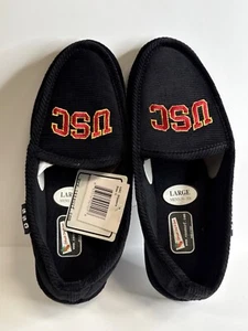USC Trojans Men's Black Slippers/Loafers Size L (9-10) - Picture 1 of 2