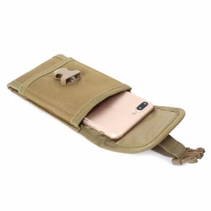TAN Tactical Army Military Molle Pouch Cell/Mobile Phone Case Waist Belt Pack - Picture 1 of 3