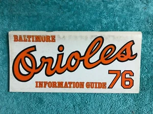 1976 BALTIMORE ORIOLES MEDIA PRESS GUIDE - Picture 1 of 1