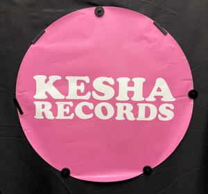 Kesha Records - Album Promo Poster Flat Sticker Adhesive Window Display 24" - Picture 1 of 1