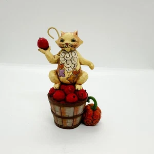 Vintage 2003 Jim Shore Heartwood Creek Ernte Katzenkorb Äpfel Herbst Thanksgiving - Bild 1 von 7