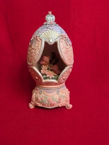 Vintage 1980er Sammlerstück klassische Schätze musikalische Ei Skulptur tolle Form - Bild 1 von 7