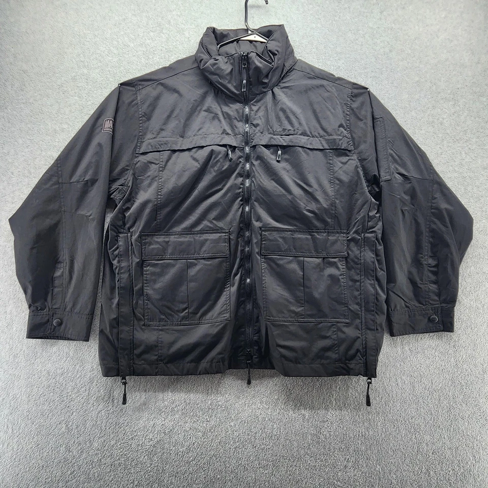 Jaqueta Magnum Essential Equipment Masculina Grande Preta Campo de Serviço Tático Ventilação com Zíper - Imagem 1 de 4