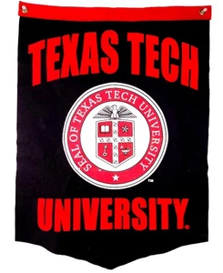 VTG Texas Tech University Raider Felt Wall Banner Collegiate Pacific Pennant USA - Picture 1 of 7